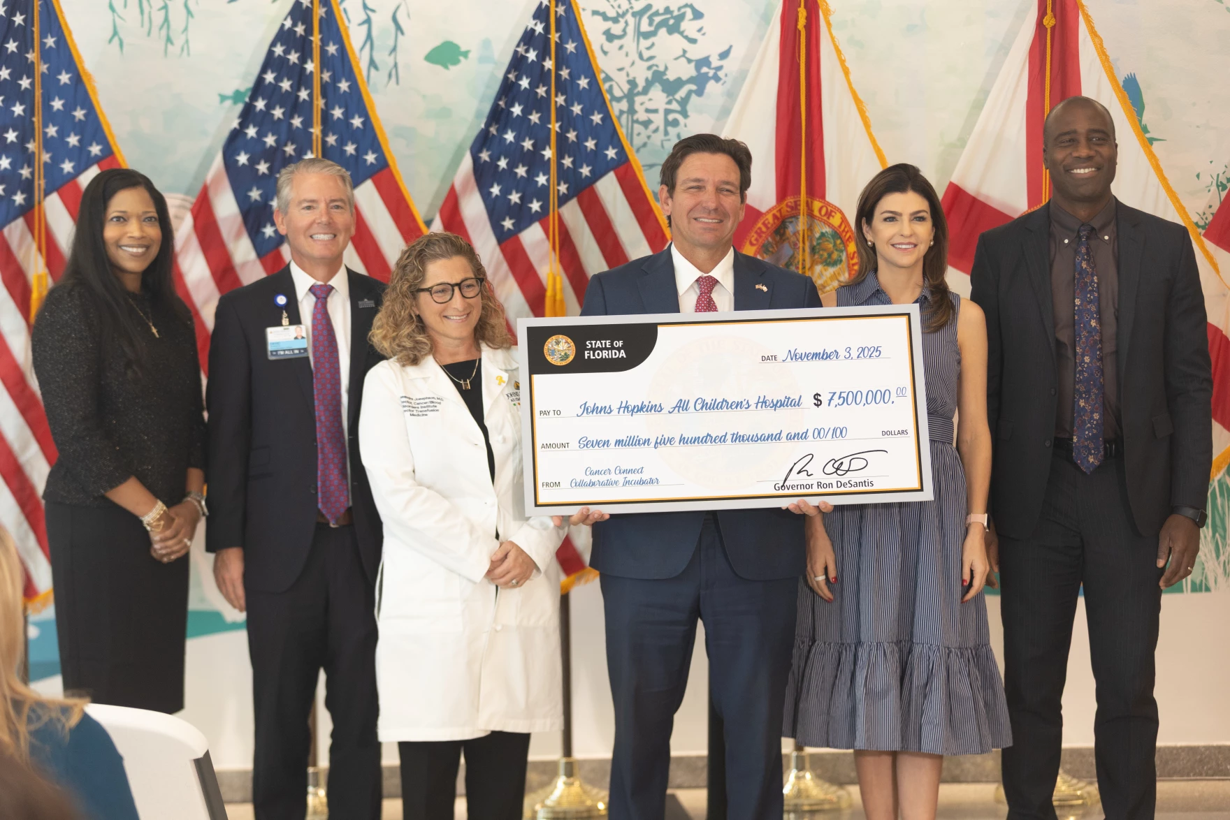 Governor Ron DeSantis and First Lady Casey DeSantis Announce Cancer Incubator Awards